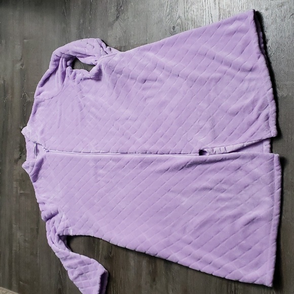 Celestial Dreams Women's High Collar Zip Front Robe with Pockets Sz 4X - Picture 9 of 10